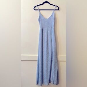 B.Smart Juniors glittered light blue Maxi Gown Dress / Homecoming dress